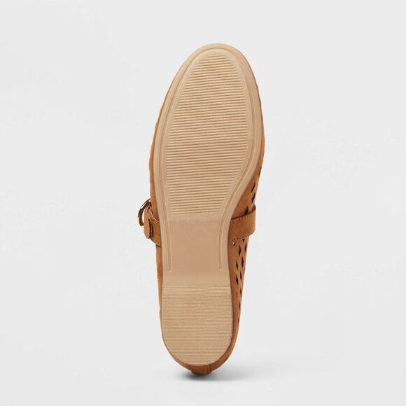 Universal Thread - Women’s Sia Flats with Memory Foam Insole - Univer Cognac - Picture 4 of 4